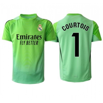 Billige Fotballdrakt Real Madrid Thibaut Courtois #1 Keeper Replika Bortedrakt 2025-26 Kortermet
